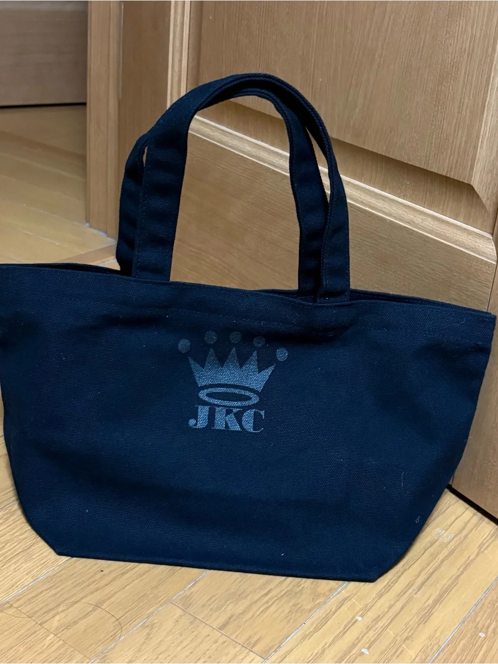 Brand new with No tag. Black Canvas Tote Bag with Script Logo.My Other Bag.